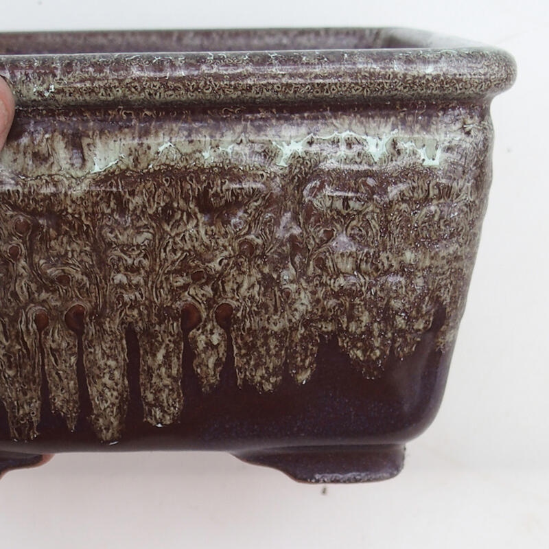 Bonsaischale 16 x 16 x 9,5 cm, Farbe braun