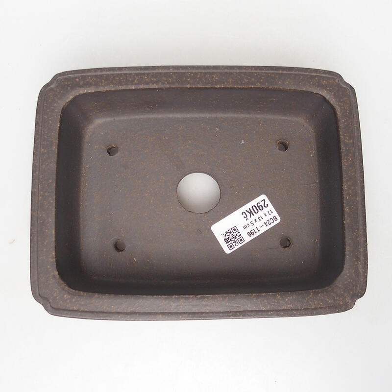 Bonsaischale 17,5 x 13,5 x 5,5 cm, Farbe brauner Ocker
