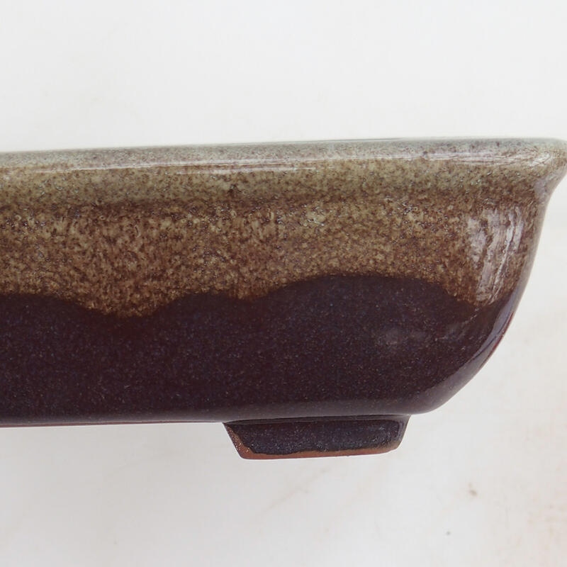 Bonsaischale 17,5 x 13 x 5,5 cm, Weinfarbe