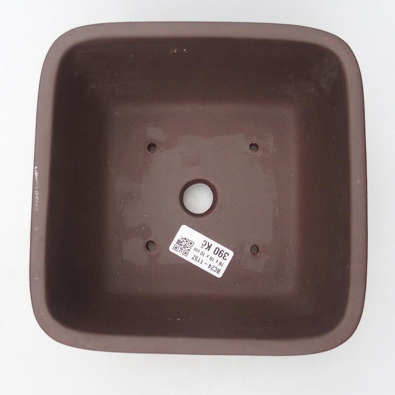 Bonsaischale 17,5 x 17,5 x 10 cm, Farbe braun