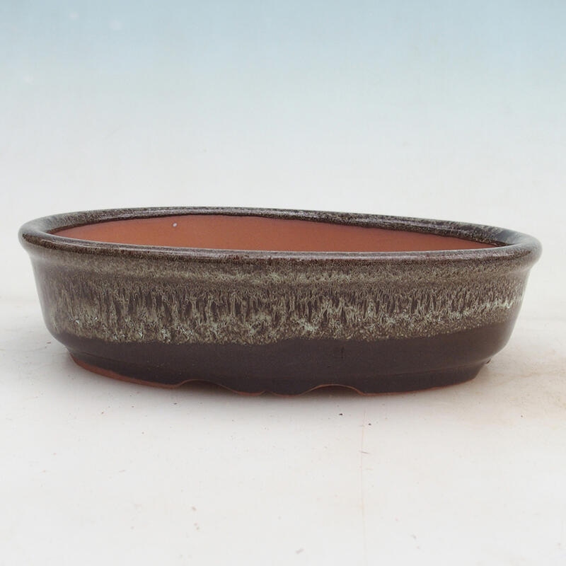 Bonsaischale 18,5 x 15 x 4,5 cm, Farbe braun