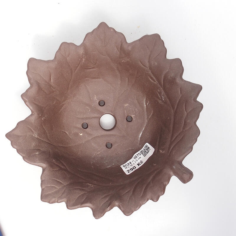 Bonsaischale 18 x 18 x 7 cm, Farbe braun