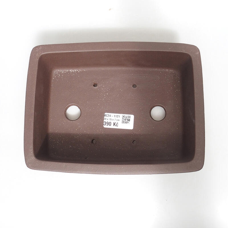 Bonsaischale 20,5 x 15,5 x 7 cm, Farbe braun
