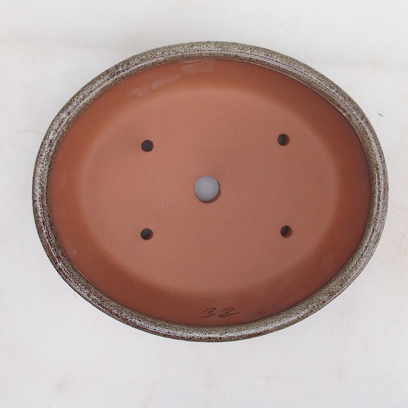 Bonsaischale 20,5 x 17 x 6 cm, Farbe Burgund