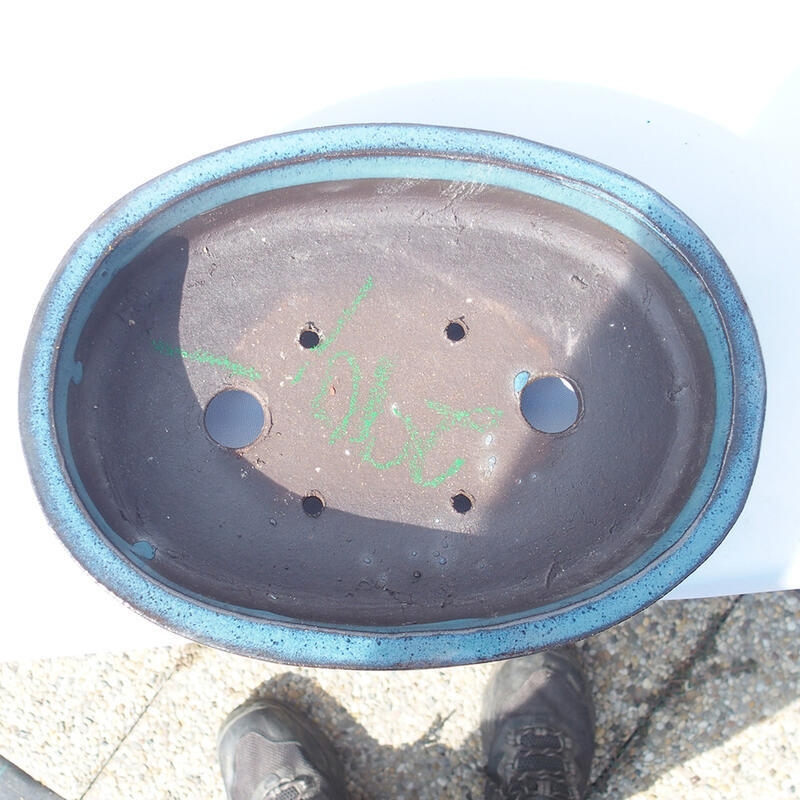 Bonsaischale 20 x 14 x 4,5 cm Farbe blau