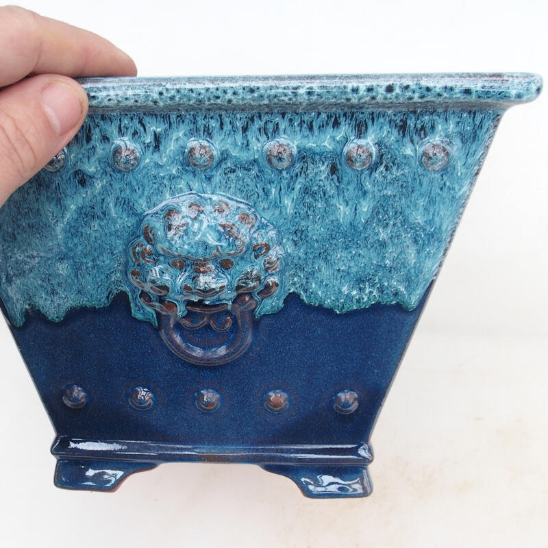 Bonsaischale 20 x 20 x 15,5 cm, Farbe blau