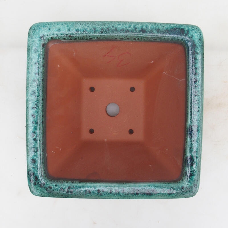 Bonsaischale 21 x 21 x 11 cm, Farbe grün