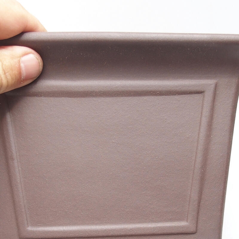 Bonsaischale 21 x 21 x 14 cm, Farbe braun