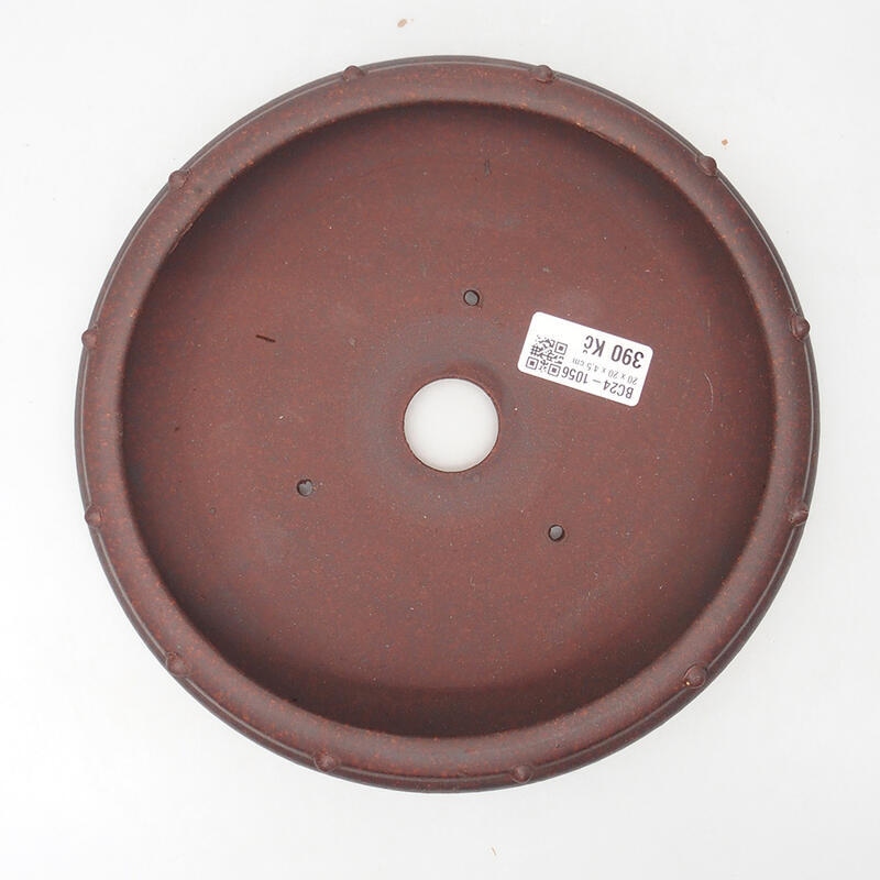 Bonsaischale 21 x 21 x 4,5 cm, Farbe braunschwarz