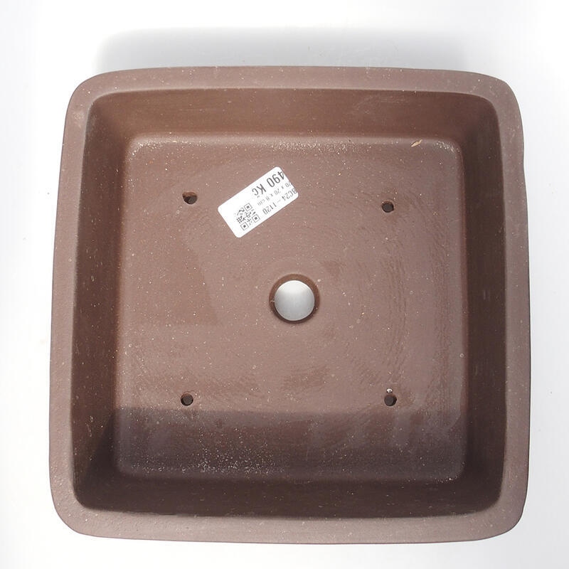 Bonsaischale 21 x 21 x 7,5 cm, Farbe braun