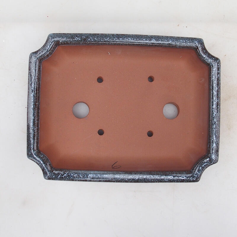 Bonsaischale 22 x 16,5 x 4 cm, Weinfarbe