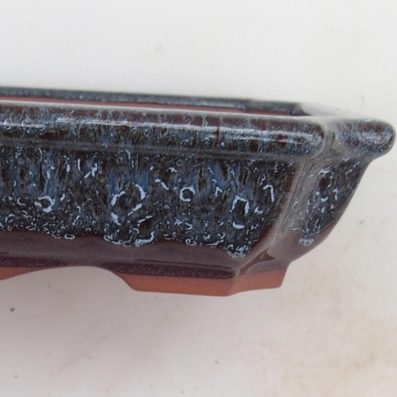 Bonsaischale 22 x 16,5 x 4 cm, Weinfarbe