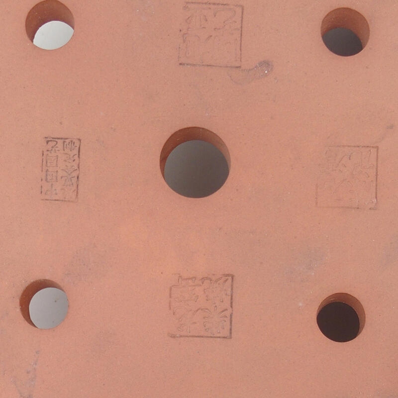 Bonsaischale 23 x 23 x 10,5 cm, Farbe Burgund