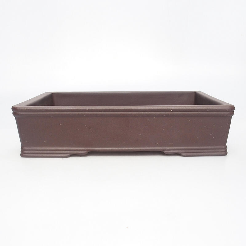 Bonsaischale 25,5 x 19 x 5,5 cm, Farbe braun