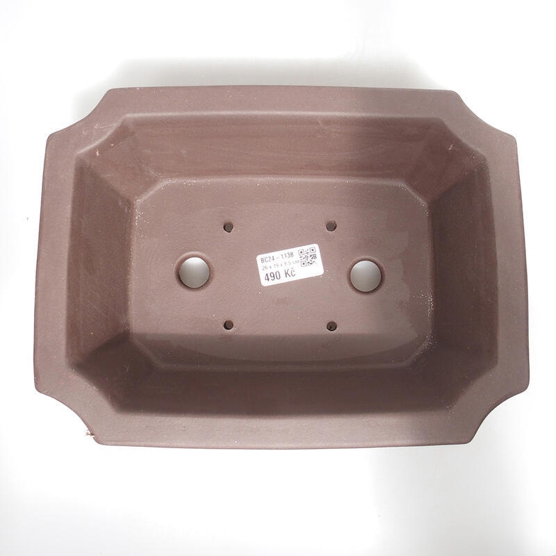 Bonsaischale 26 x 20 x 9 cm, Farbe braun