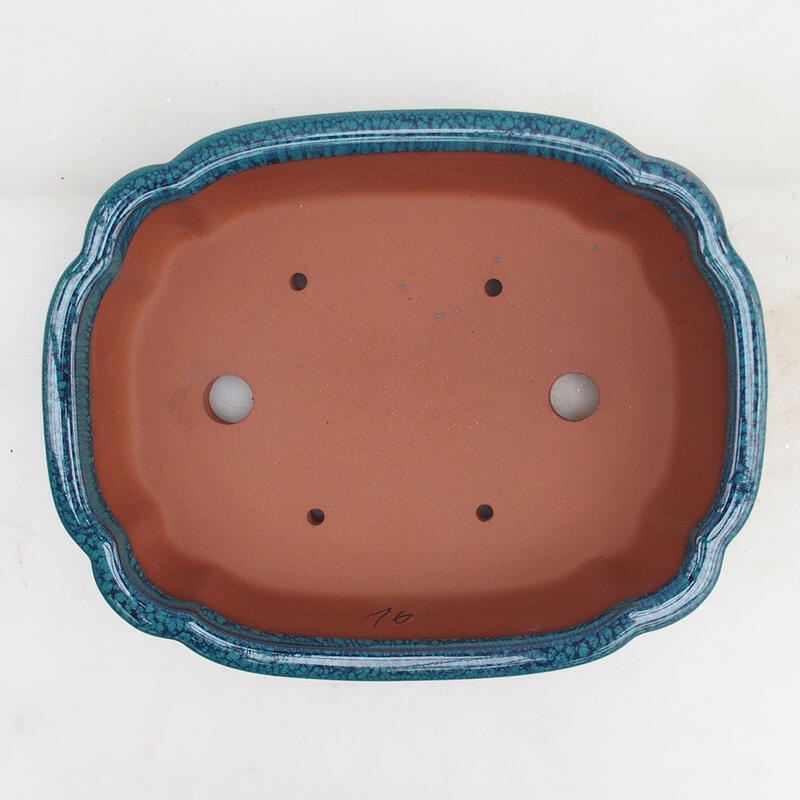 Bonsaischale 27 x 21 x 6,5 cm, Farbe grün
