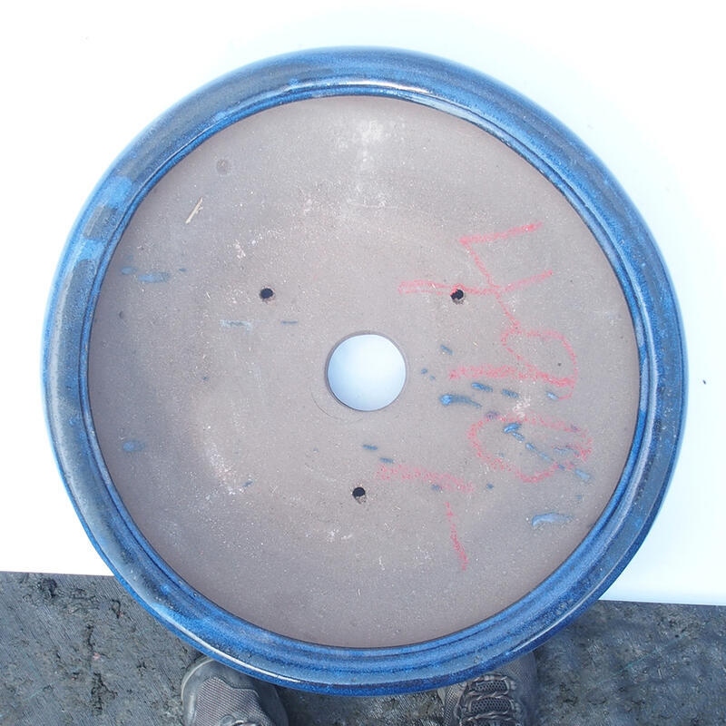 Bonsaischale 28 x 28 x 7 cm Farbe blau