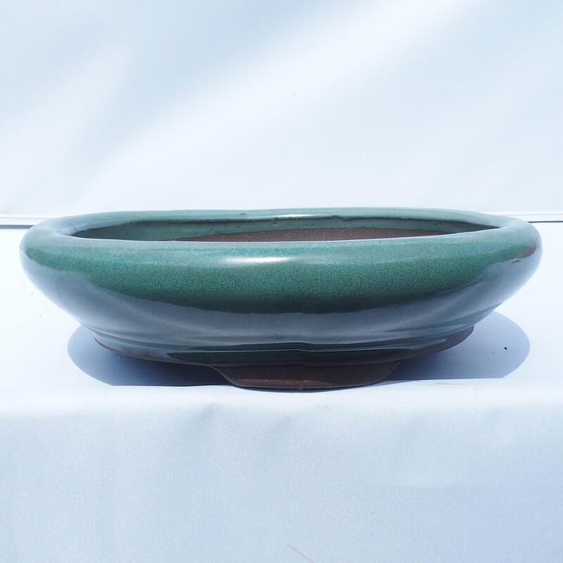 Bonsaischale 28 x 28 x 7 cm Farbe grün