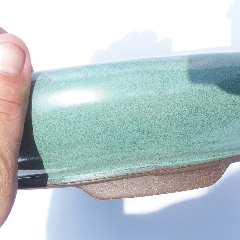 Bonsaischale 28 x 28 x 7 cm Farbe grün