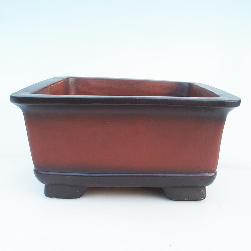 Bonsaischale 29 x 29 x 14,5 cm, ziegelfarben