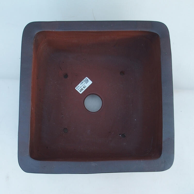 Bonsaischale 29 x 29 x 14,5 cm, ziegelfarben
