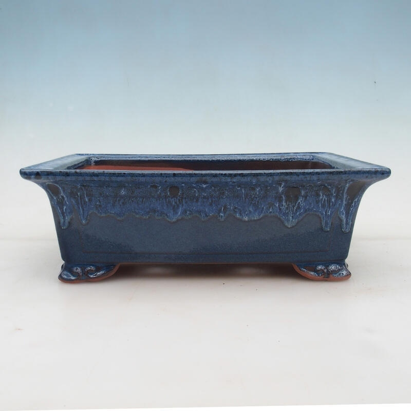 Bonsaischale 31 x 21 x 10 cm, Farbe blau