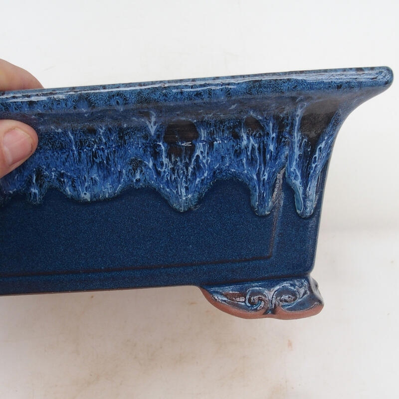 Bonsaischale 31 x 21 x 10 cm, Farbe blau