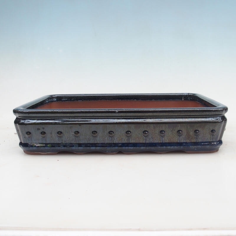 Bonsaischale 32 x 23 x 7 cm, Farbe blau