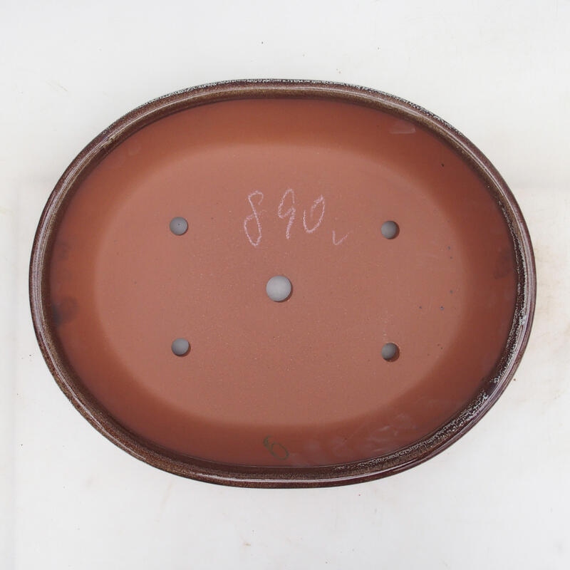 Bonsaischale 34 x 27 x 7,5 cm, Farbe braun