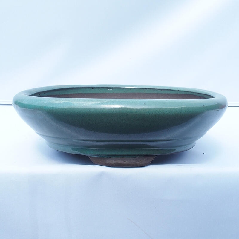 Bonsaischale 35 x 35 x 10 cm Farbe grün