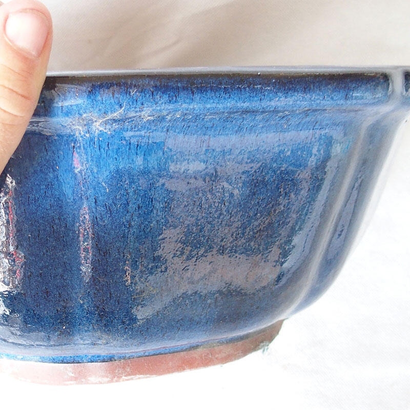 Bonsaischale 36 x 36 x 13 cm, Farbe blau