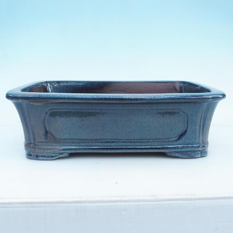 Bonsaischale 41 x 28 x 12,5 cm, Farbe blau-beige - Nur Palettentransport
