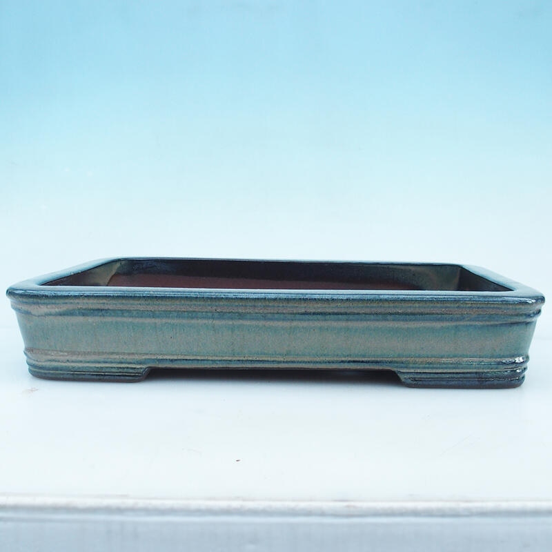 Bonsaischale 41 x 28 x 7 cm, Farbe beige-grün