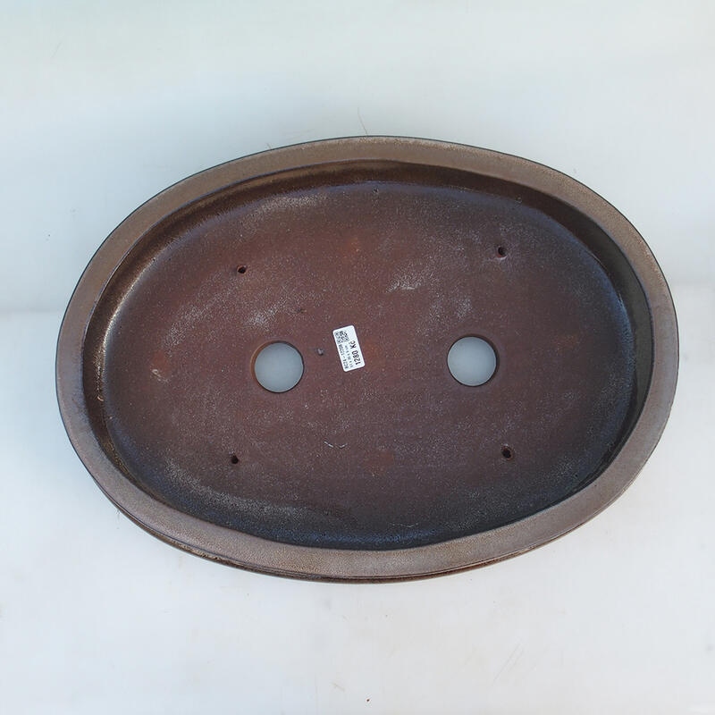 Bonsaischale 51 x 36,5 x 10 cm, Farbe braun - Nur Palettentransport