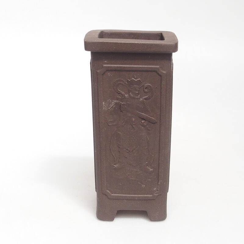 Bonsaischale 6,5 x 6,5 x 13 cm, Farbe braun