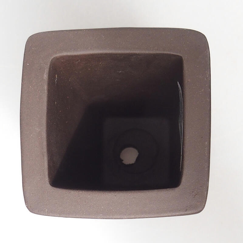 Bonsaischale 6,5 x 6,5 x 13 cm, Farbe braun