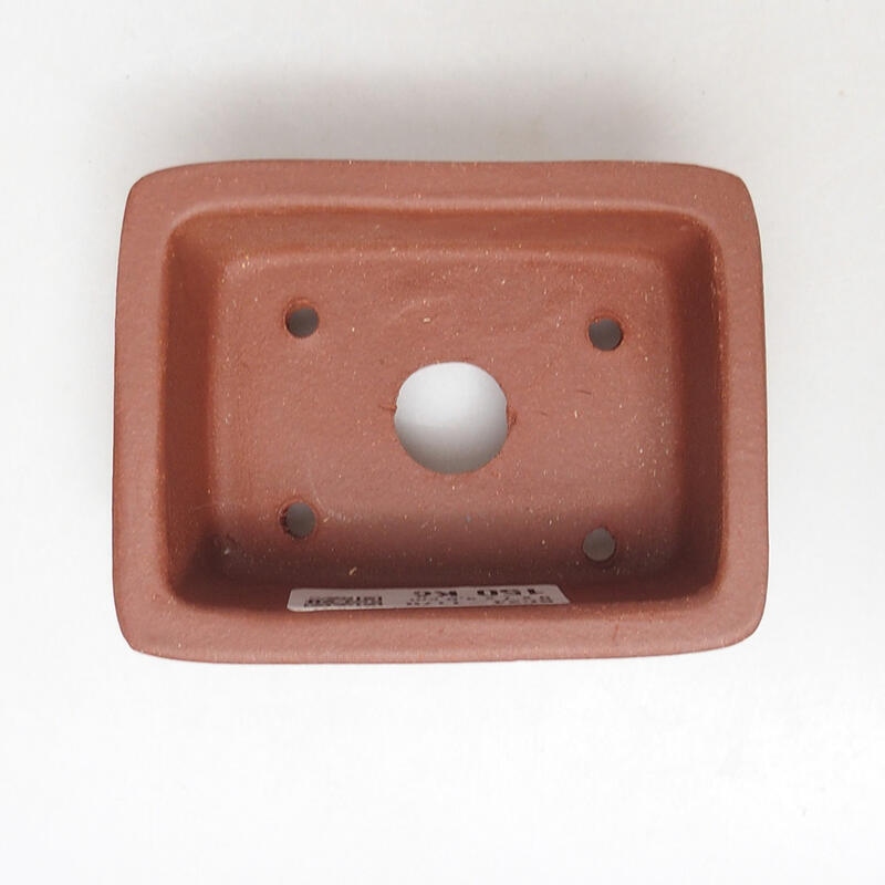 Bonsaischale 9 x 7 x 4 cm, ziegelfarben