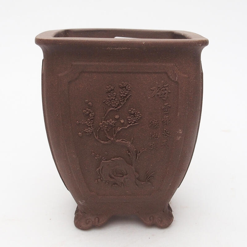 Bonsaischale 9 x 9 x 10,5 cm, Farbe braun