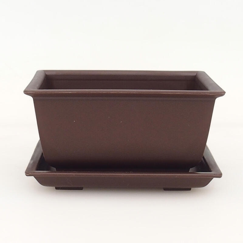 Bonsaischale + Untertasse Kunststoff MP-3 - 11 x 8 x 5,5 cm