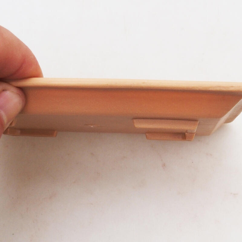 Bonsai-Untertasse Kunststoff PP-1 beige 15 x 11 x 1,8 cm