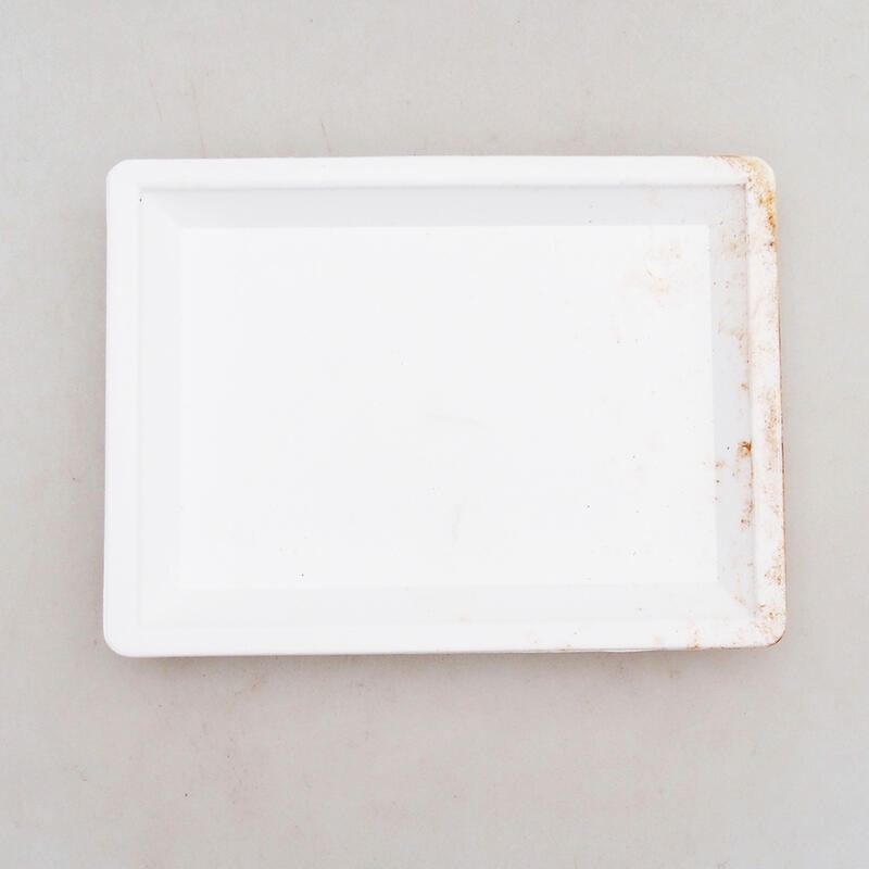 Bonsai-Untertasse Kunststoff PP-1 weiß 15 x 11 x 1,8 cm