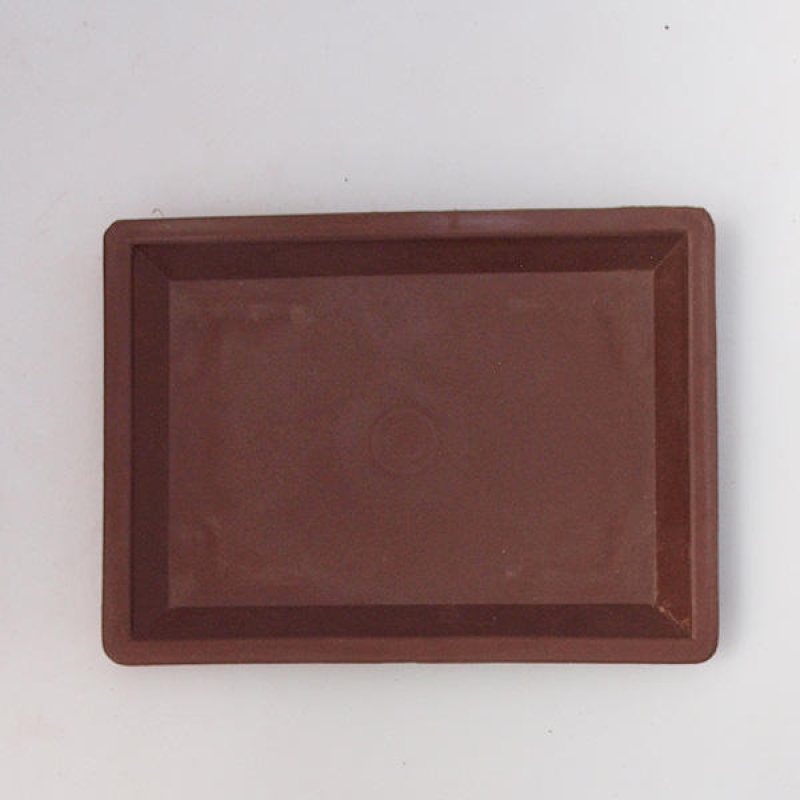 Bonsai-Schale Kunststoff PP-1 - 15 x 11 x 1,8 cm braun