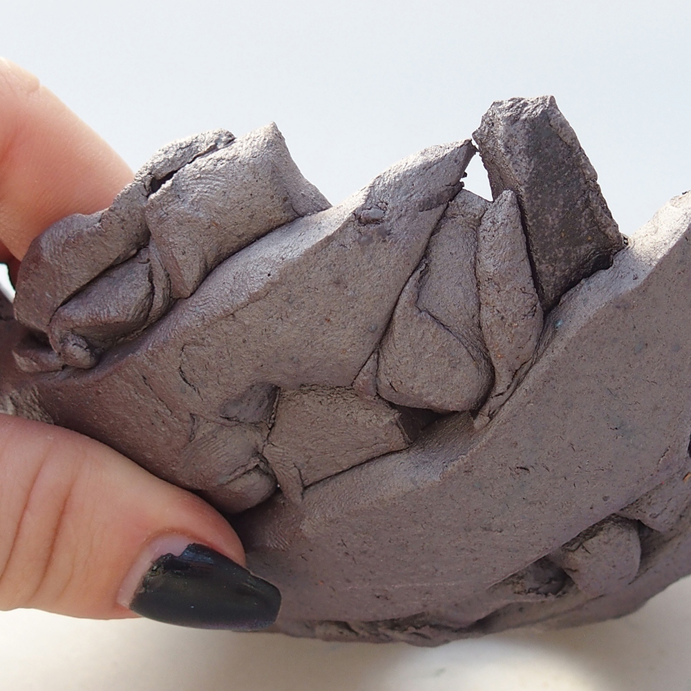 Keramikschale 14,5 x 13,5 x 6 cm , Metallic-Farbe