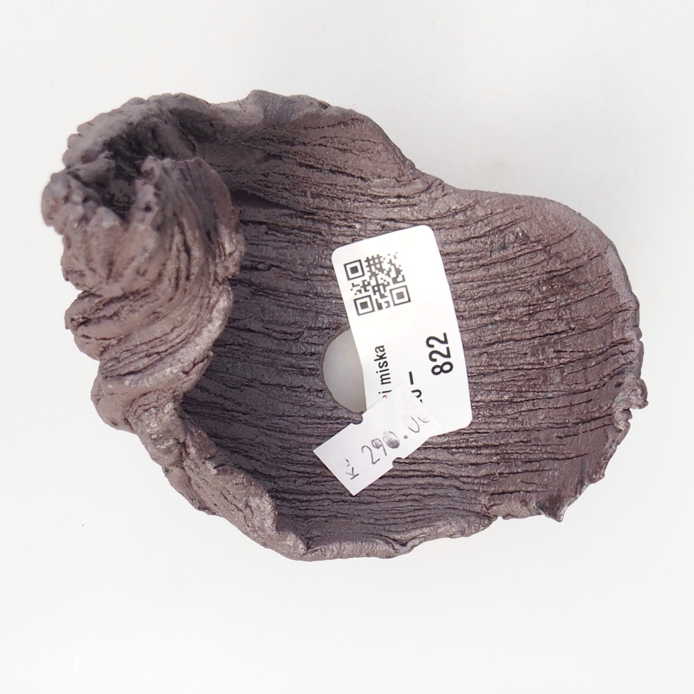 Keramikschale 8,5 x 7,5 x 11,5 cm , Metallic-Farbe