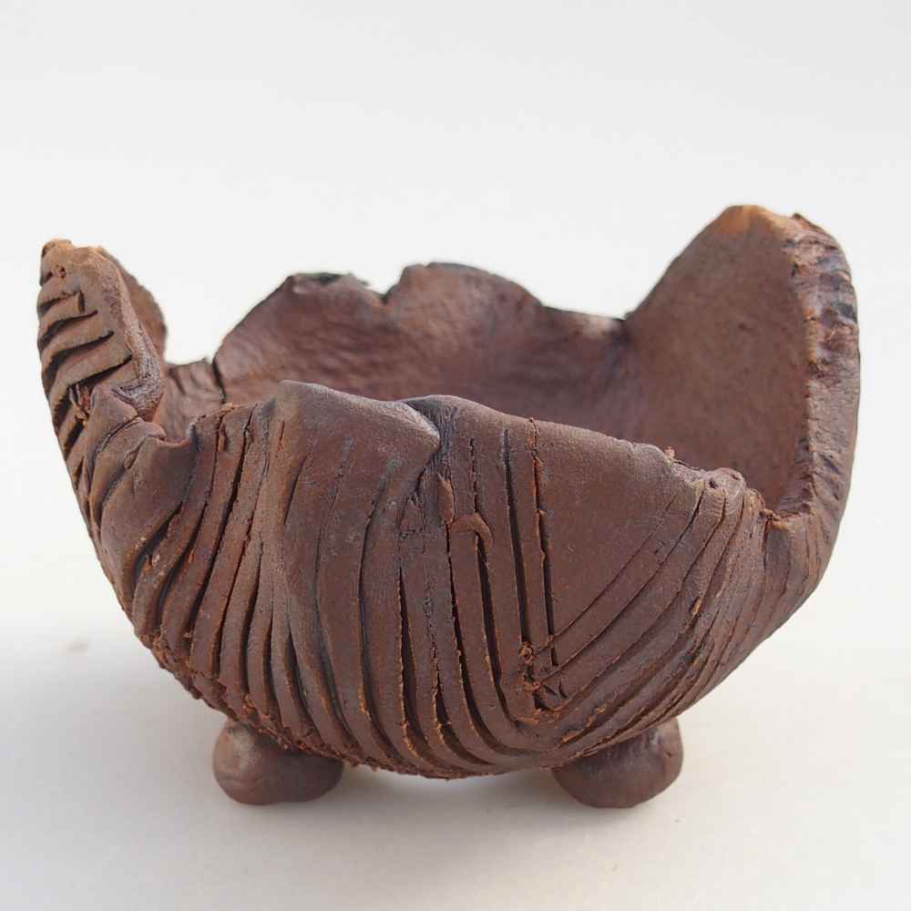 Keramikschale 10 x 9,5 x 7 cm , Farbe braun