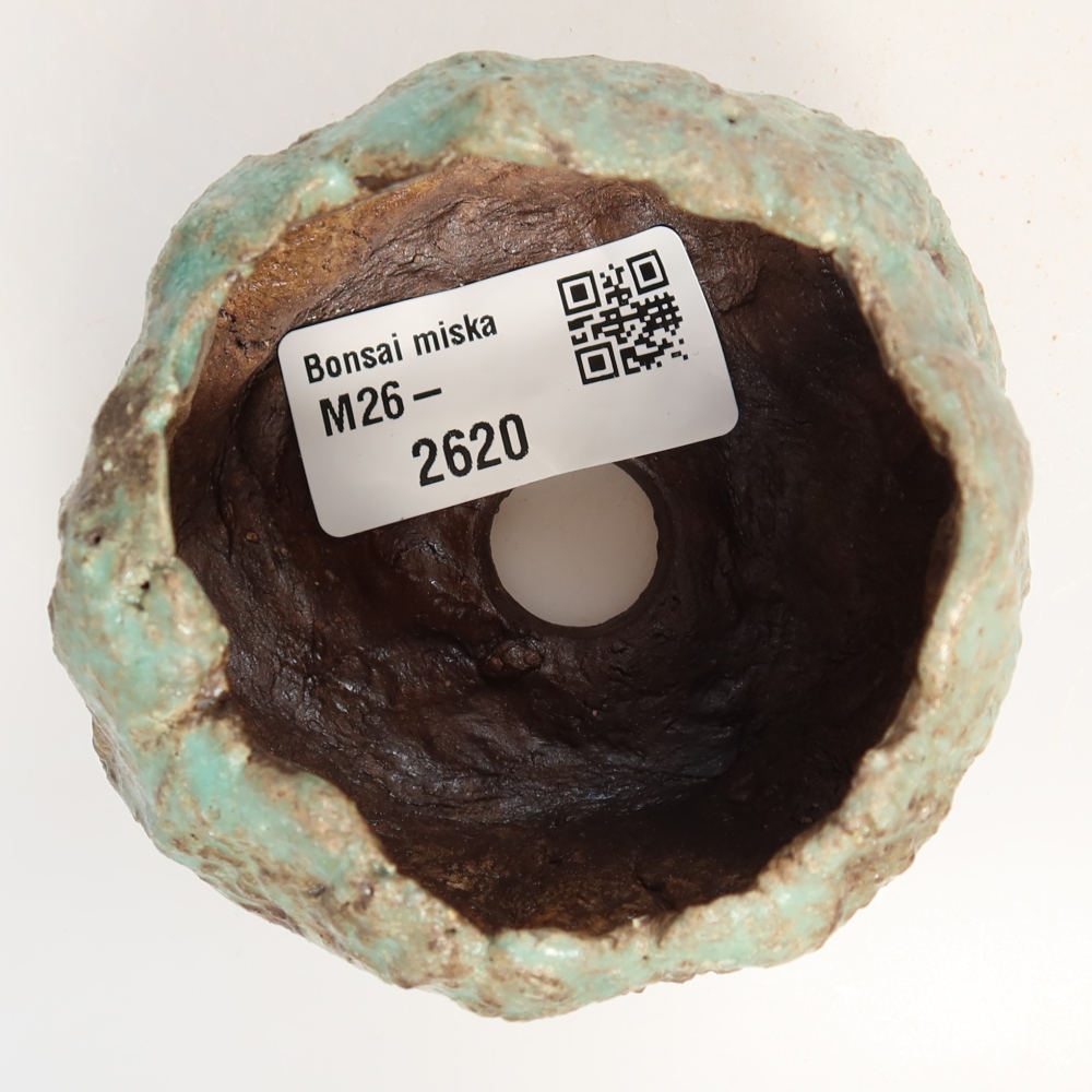 Keramikschale 7 x 7 x 5,5 cm , Farbe grün