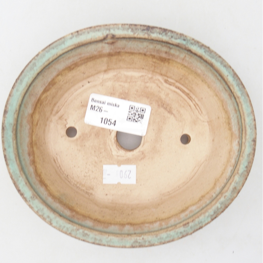 Bonsaischale aus Keramik 14,5 x 12,5 x 4 cm, grün