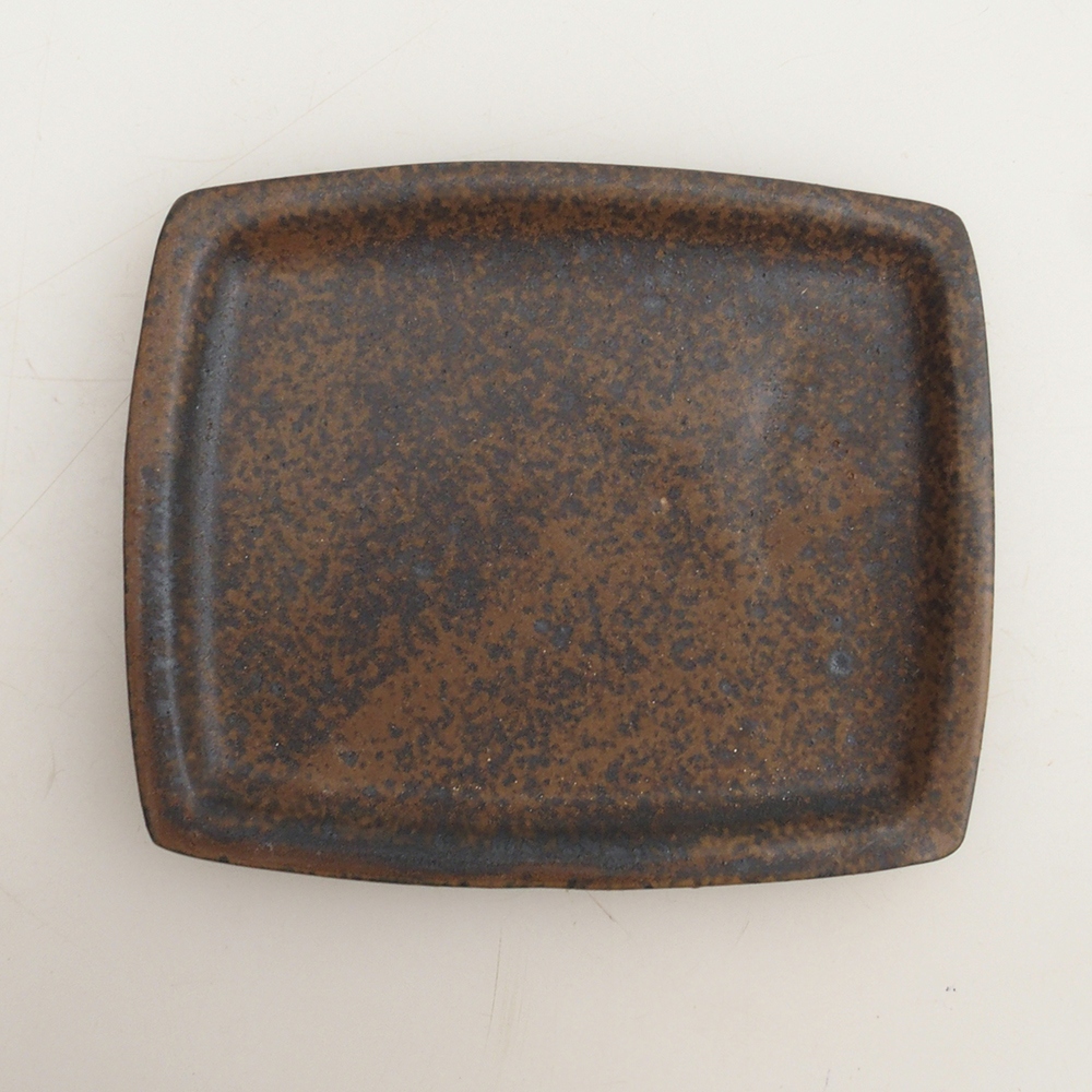 Bonsai-Schale + Untertasse H11 - 11,5 x 10 x 4 cm - Braun