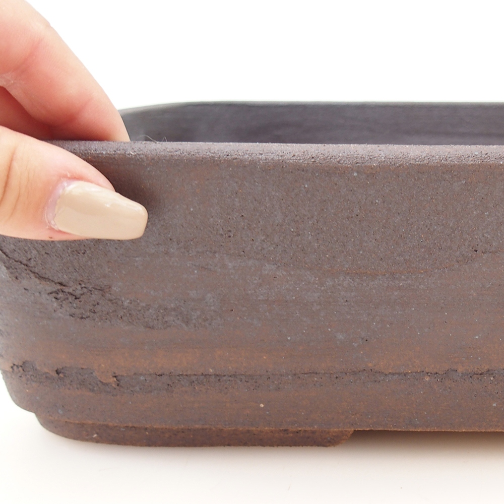 Bonsaischale 30,5 x 25 x 8 cm , Farbe braun
