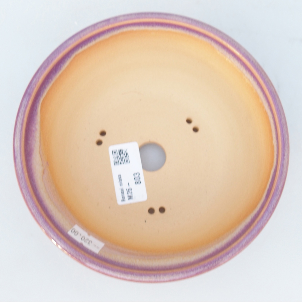 Bonsaischale aus Keramik 16 x 16 x 5,5 cm, Farbe lila